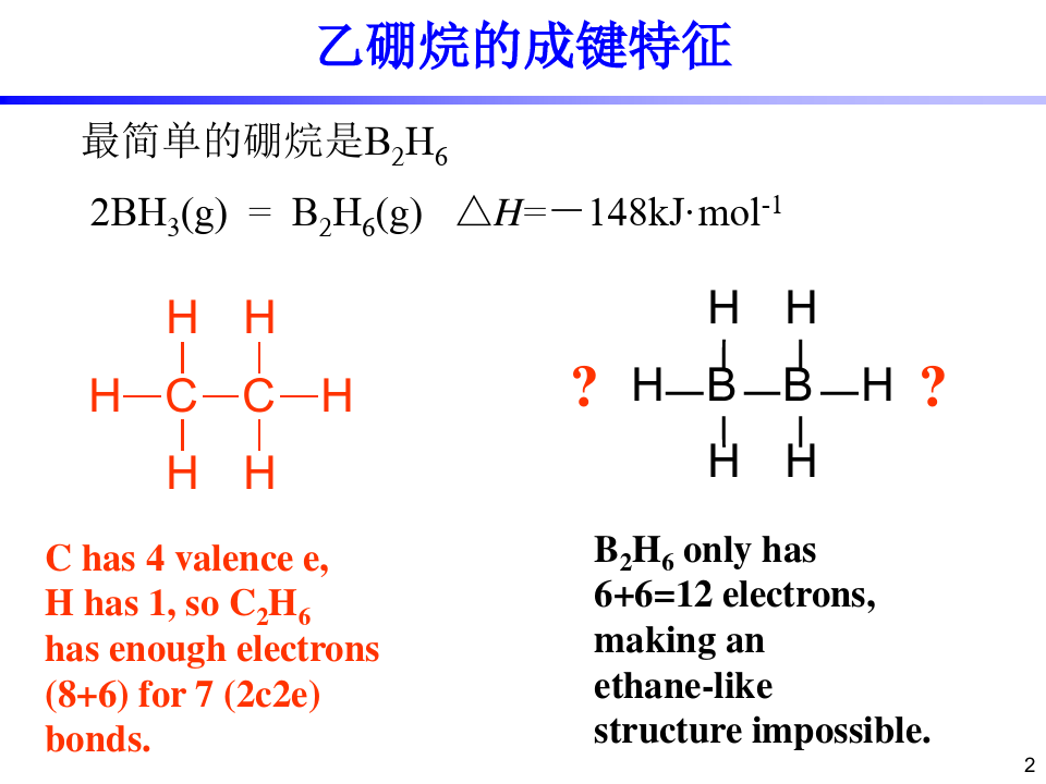 无机化学-硼族、碳族元素-氢化物 (1)