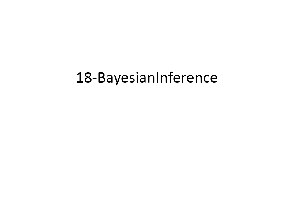 最新18-BayesianInference汇总