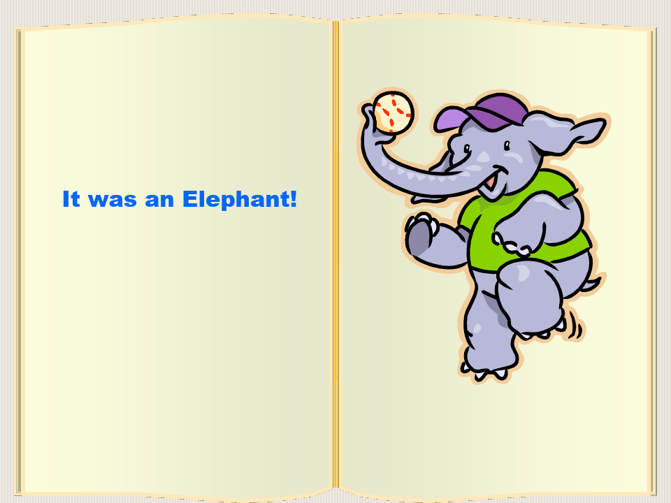 elephants逼真翻书效果
