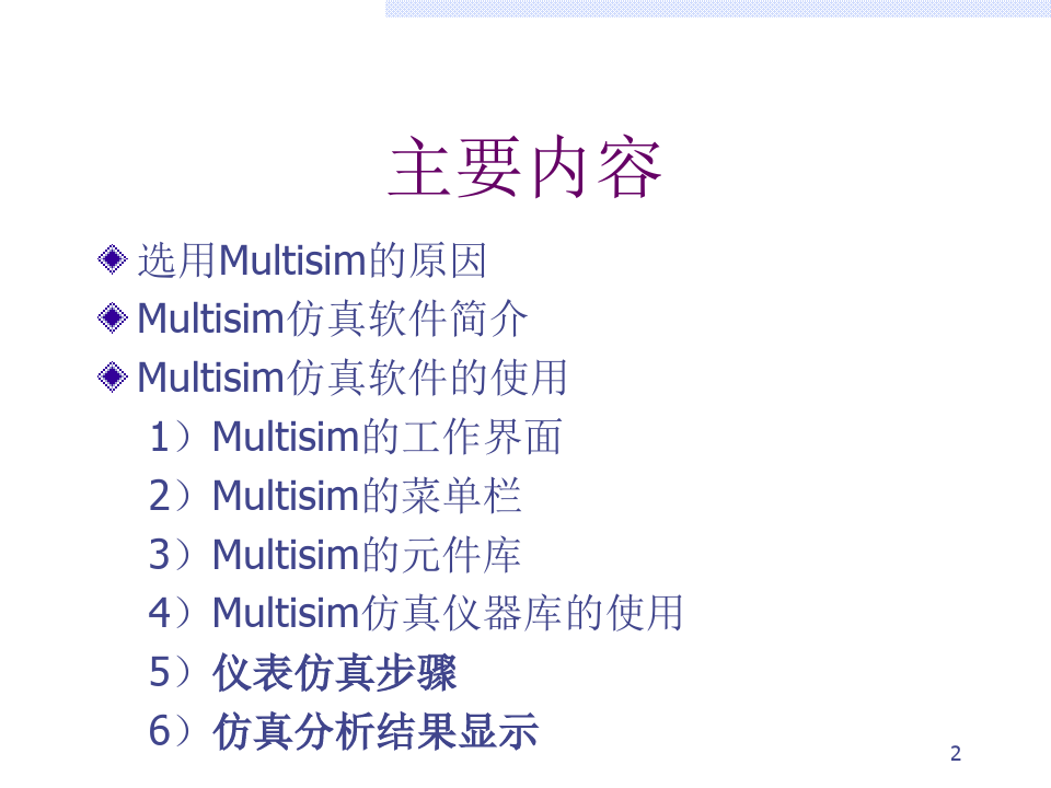 (完整版)MULTISIM电路仿真软件的使用操作教程