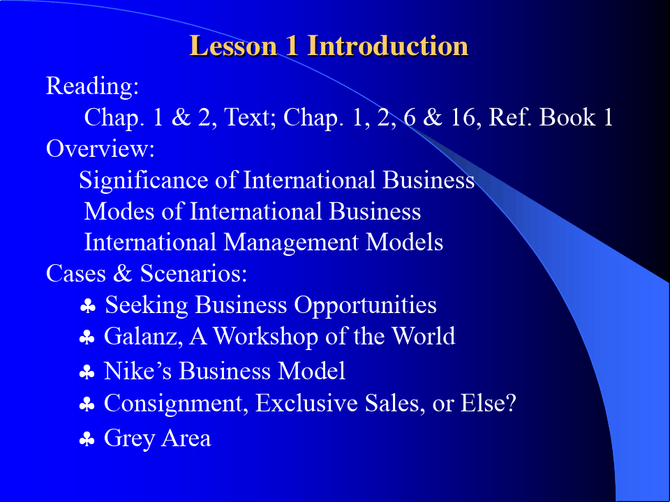 国际商务管理课件(8个PPT)英文