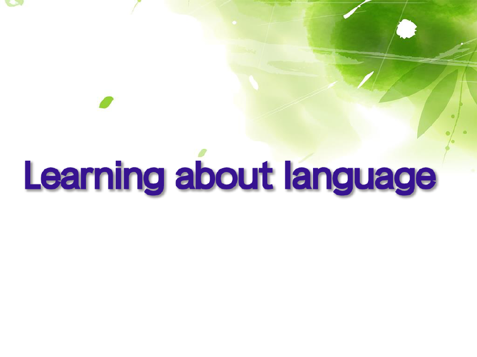 人教版高二英语选修6Unit 2 Poems Learning about language课件