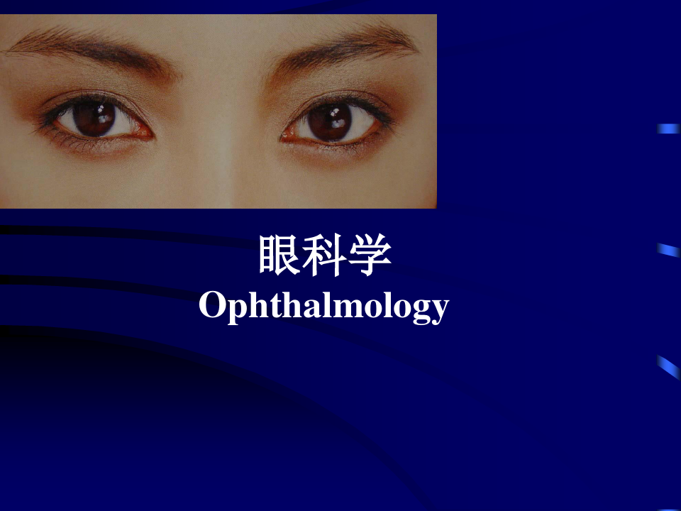 眼科第一次课 眼科基础解剖和生理功能介绍