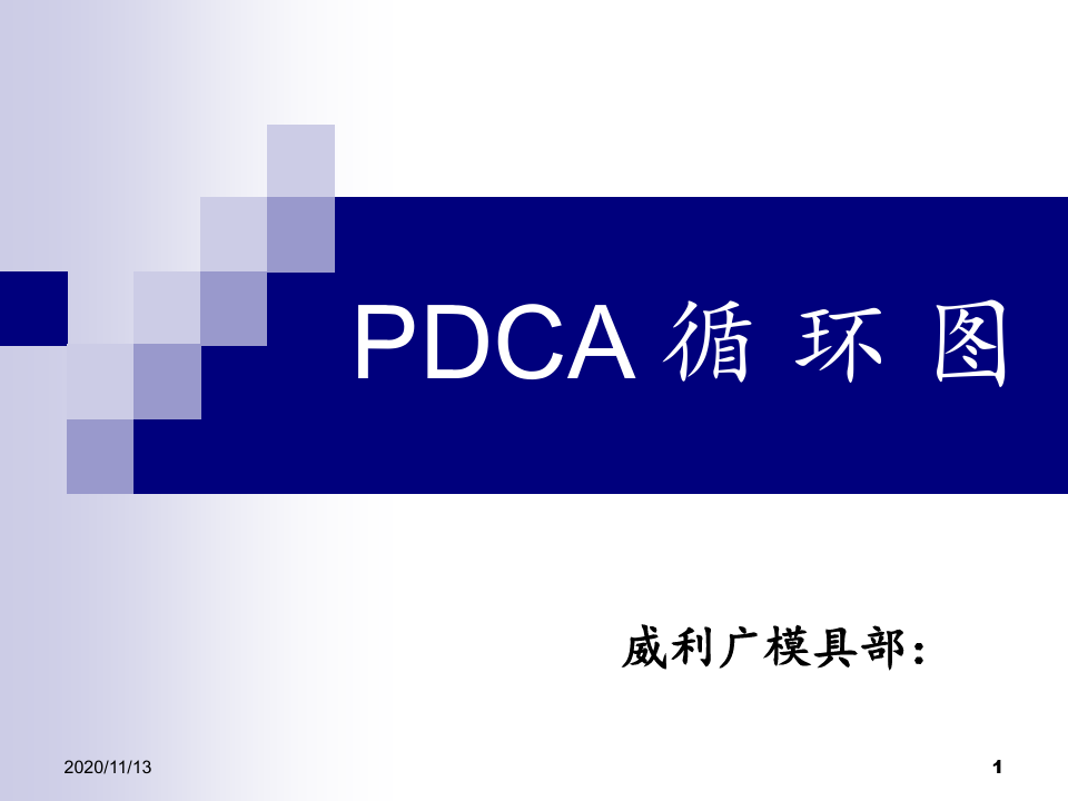 PDCA循环图培训资料 ppt课件