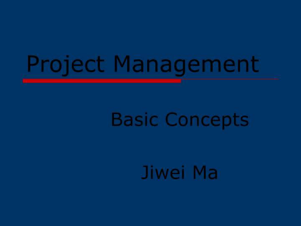 工程项目管理-英文-PMConcept. PPT课件