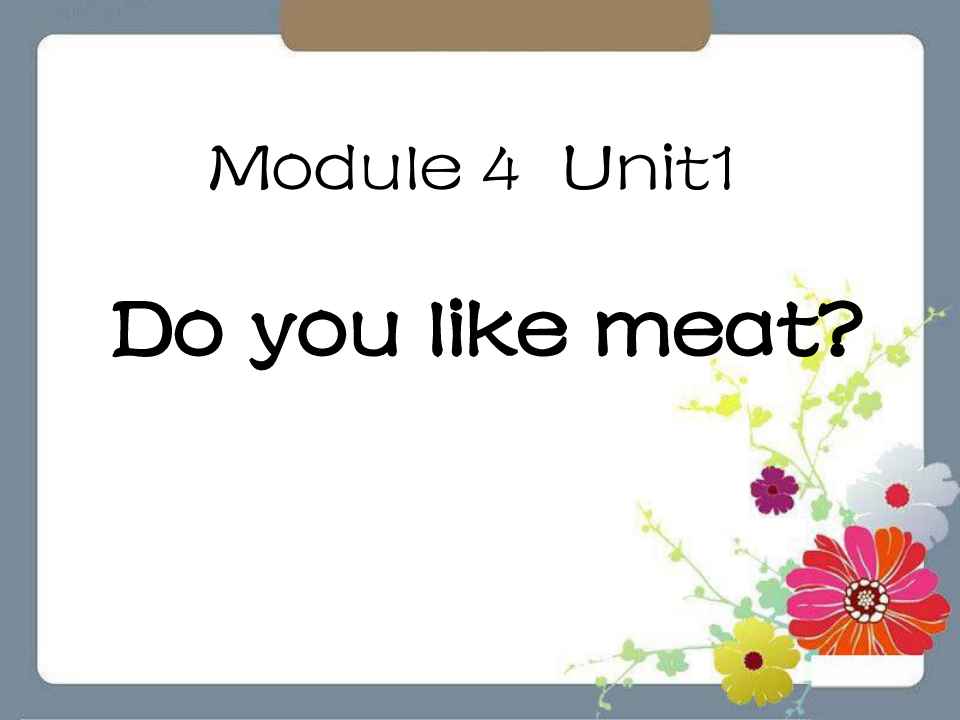 《Do you like meat》课件ppt