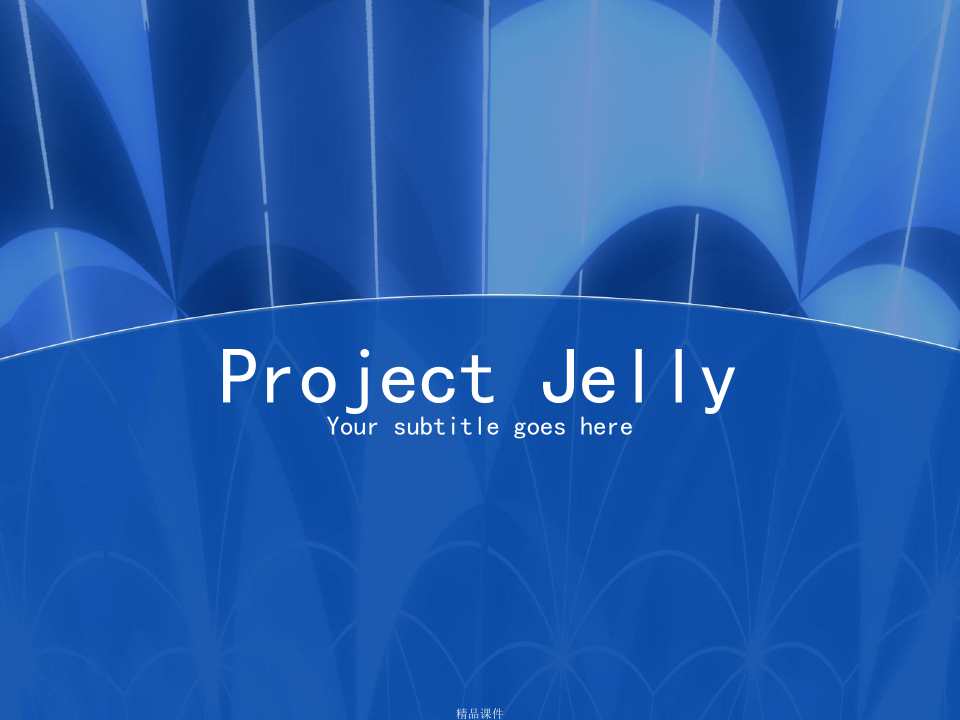 抽象精品ppt模板project_jelly088
