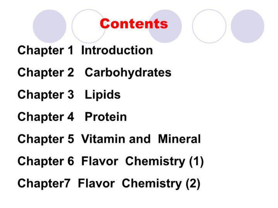 高级食品化学2 PPT课件