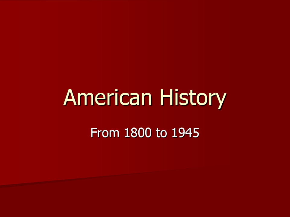 美国历史英文