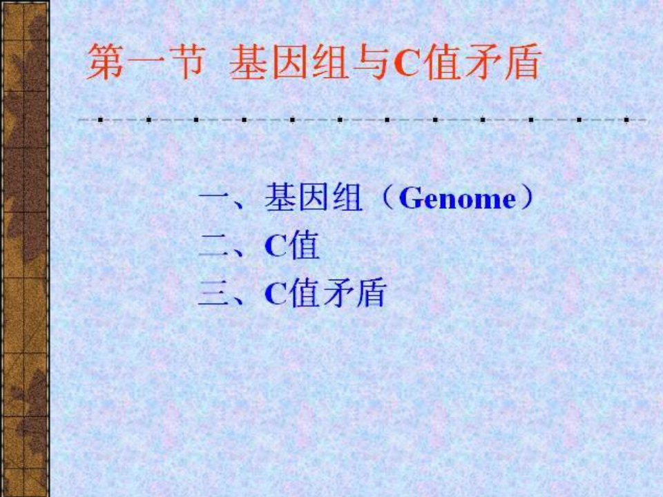 基因与基因组结构PPT演示文稿