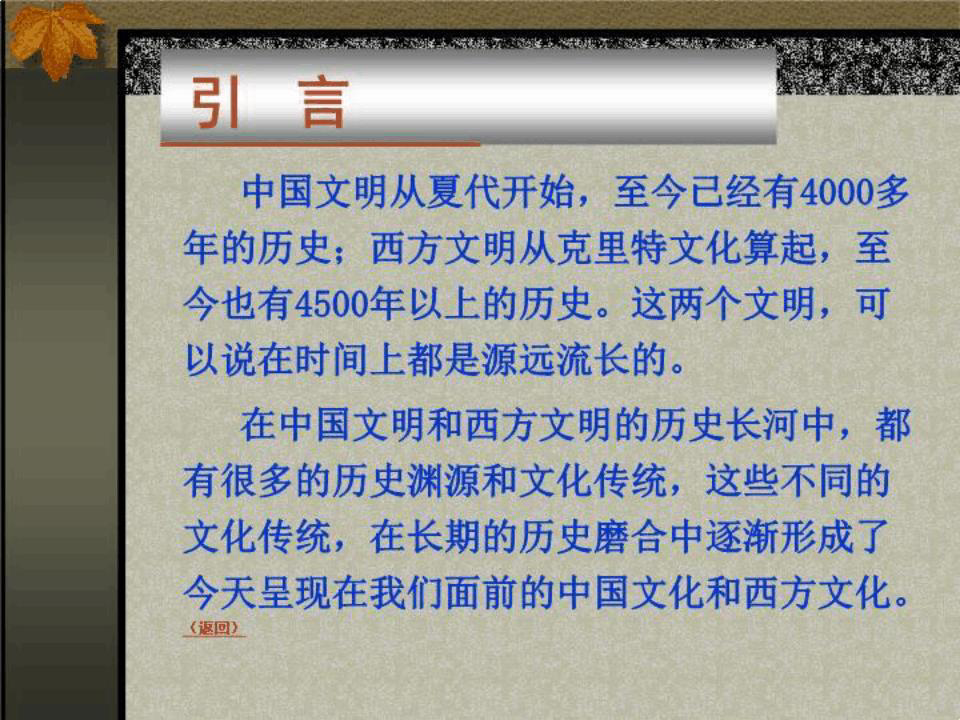 中西文化的精神差异--武汉大学赵林教授学术报告会演示文稿