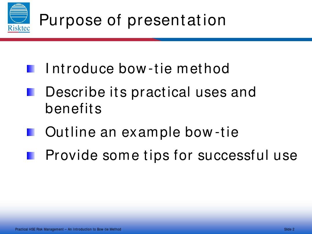 introduction to bow-tie method - dubai