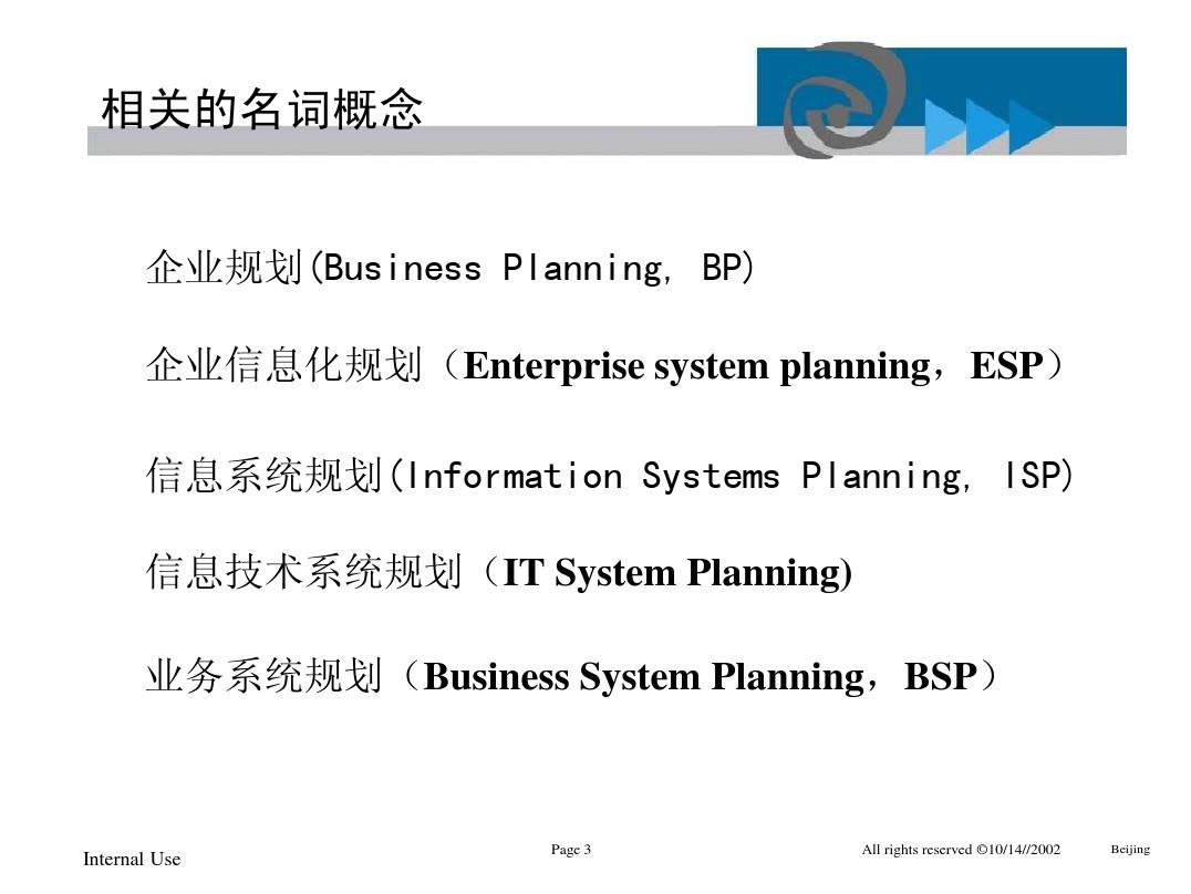 信息系统规划方法和案例分析
