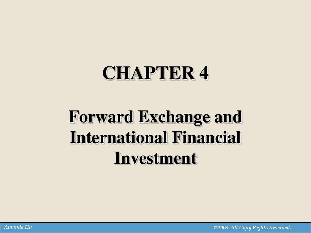 北大金融学课件(英文版)第4章(6课时)