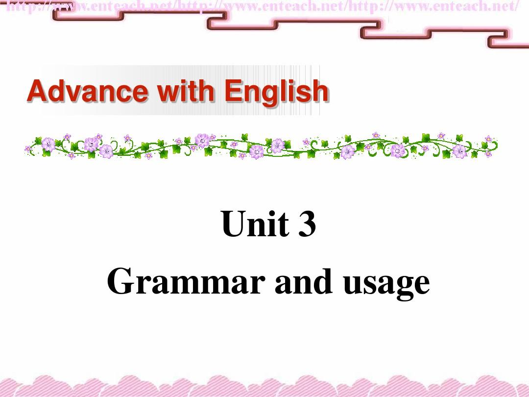 M1U3P4 Grammar and usage