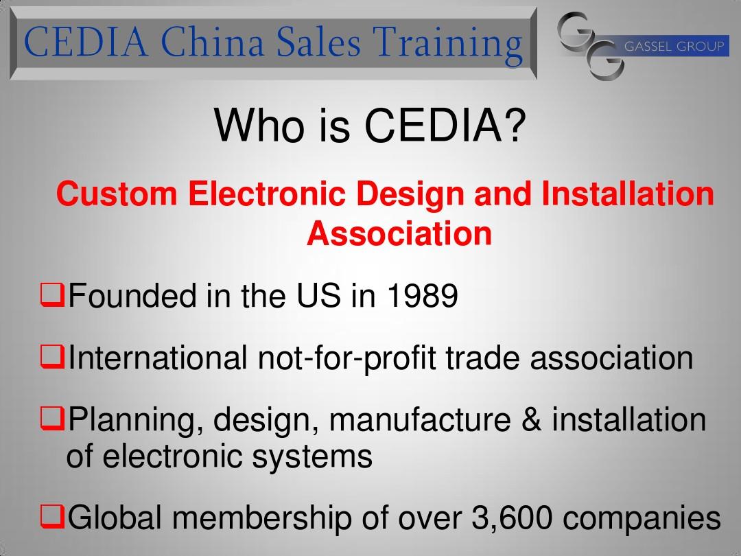Chinese version CEDIA Sales Training March 25 2010