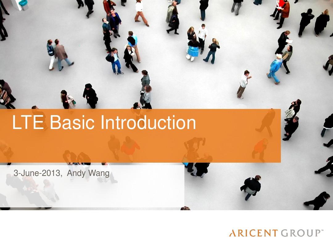 Lecture1 LTE basic Introduction