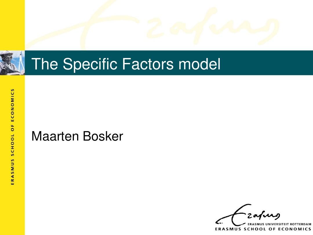 国际经济学(第九版)特定要素模型CH4 Specific Factors