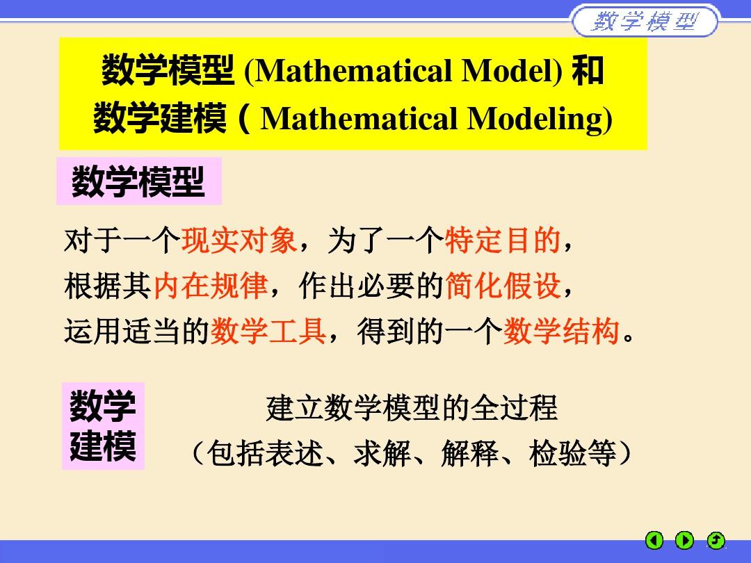 什么是数学模型