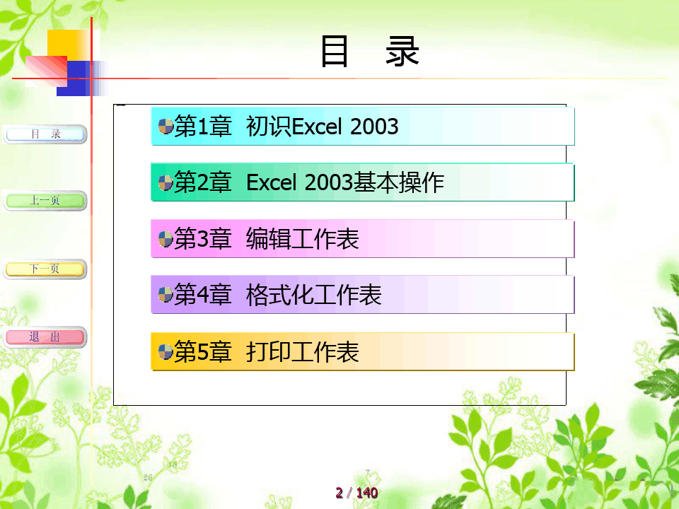 Excel2003基础教程大全(经典)