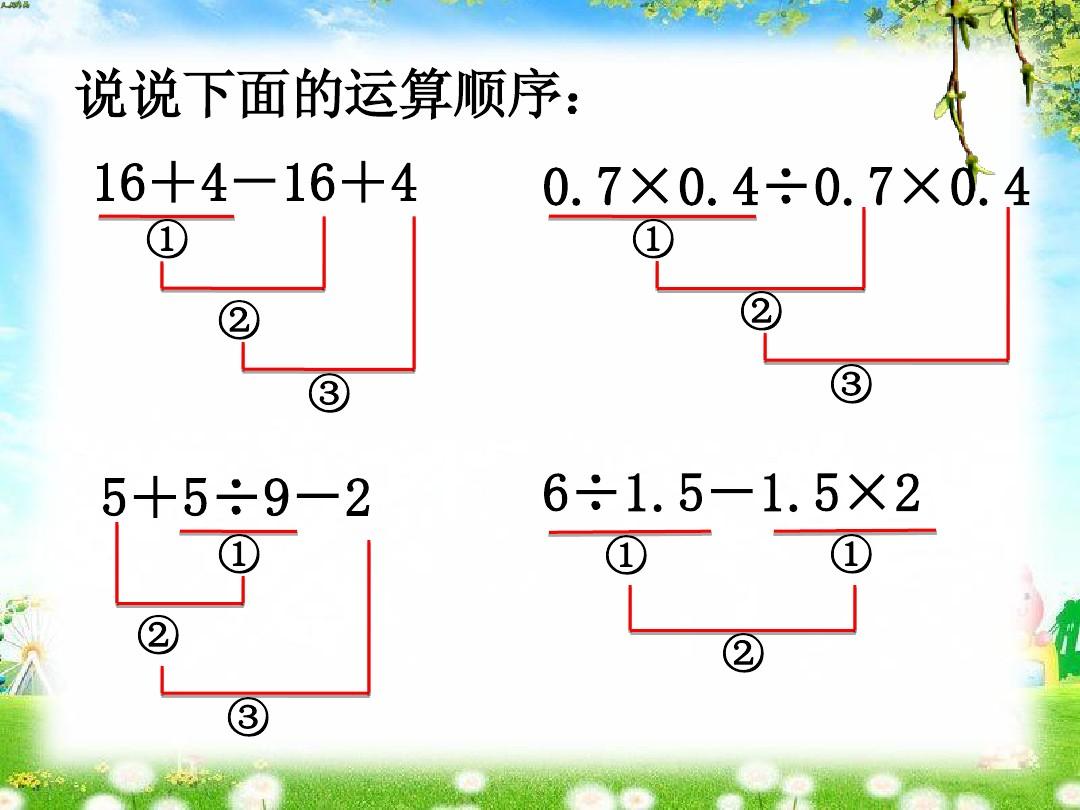 四年级数学下册第三单元运算定律与简便计算整理复习
