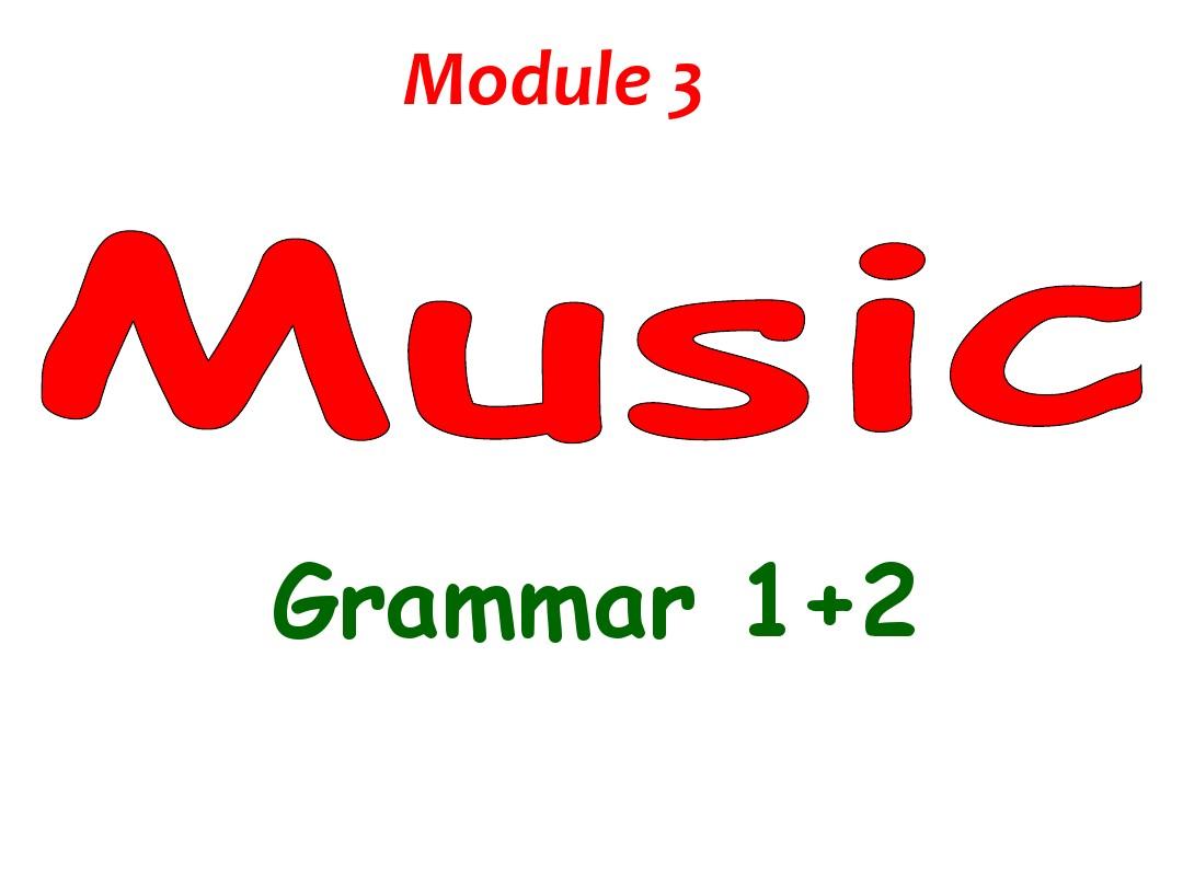 外研必修二Module3--grammar