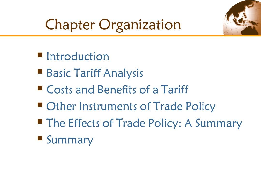 国际经济学-贸易政策工具英文版