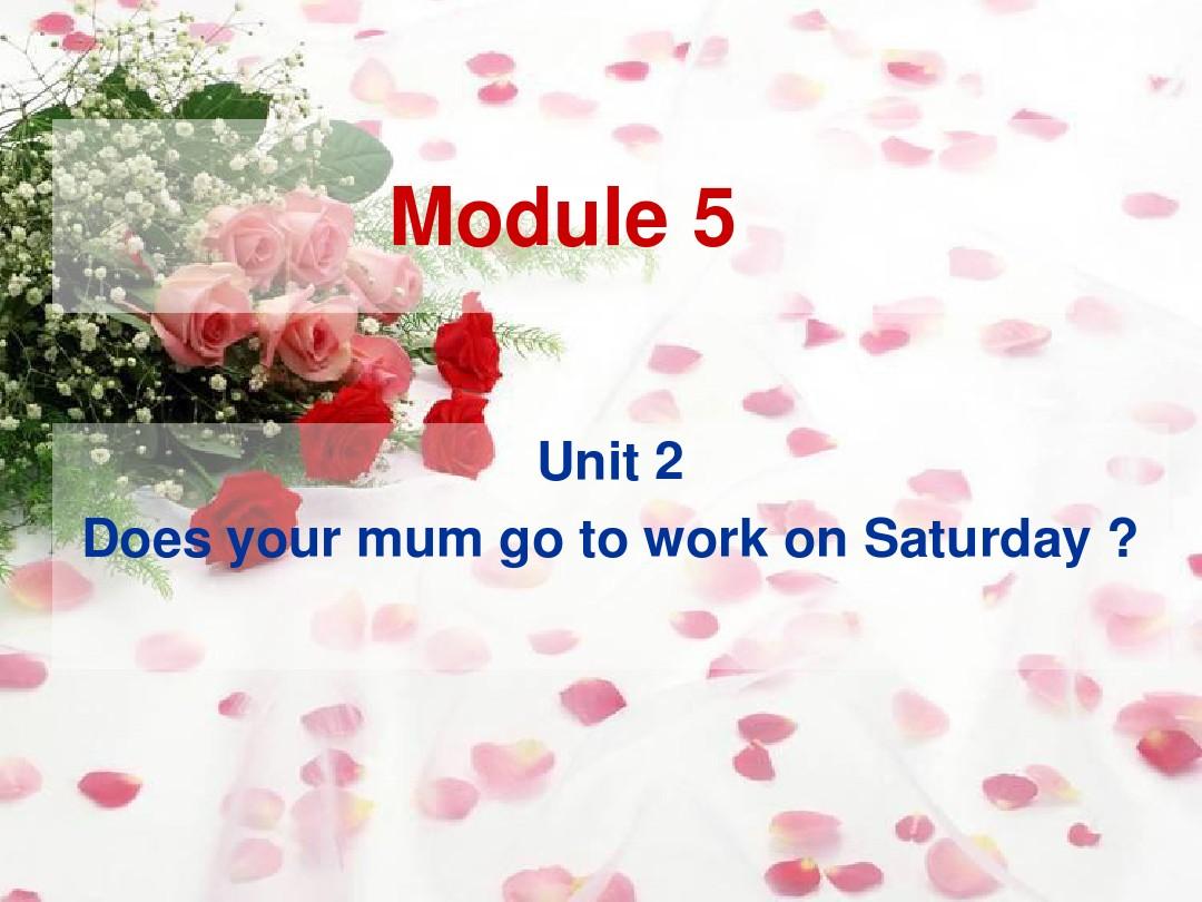 Module_5Unit2Does_your_mum_go_to_work_on_Saturdays？
