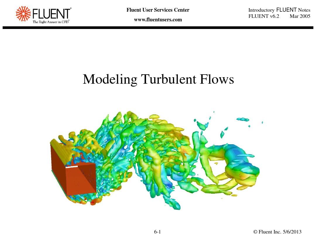 Fluent-v6.2-lect-06-turbulence