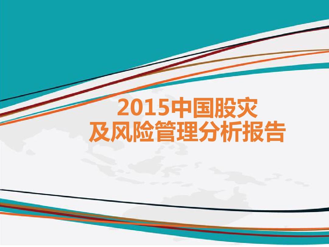 2015中国股灾及风险管理分析报告