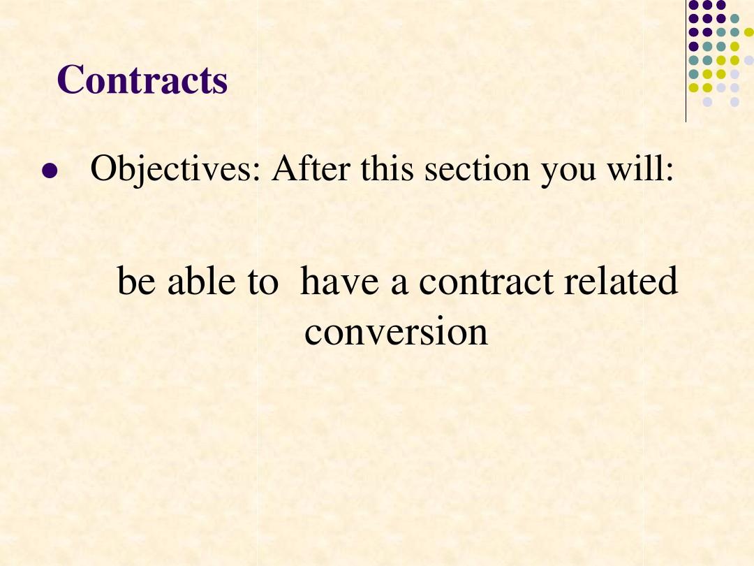 chapter 7 Contract
