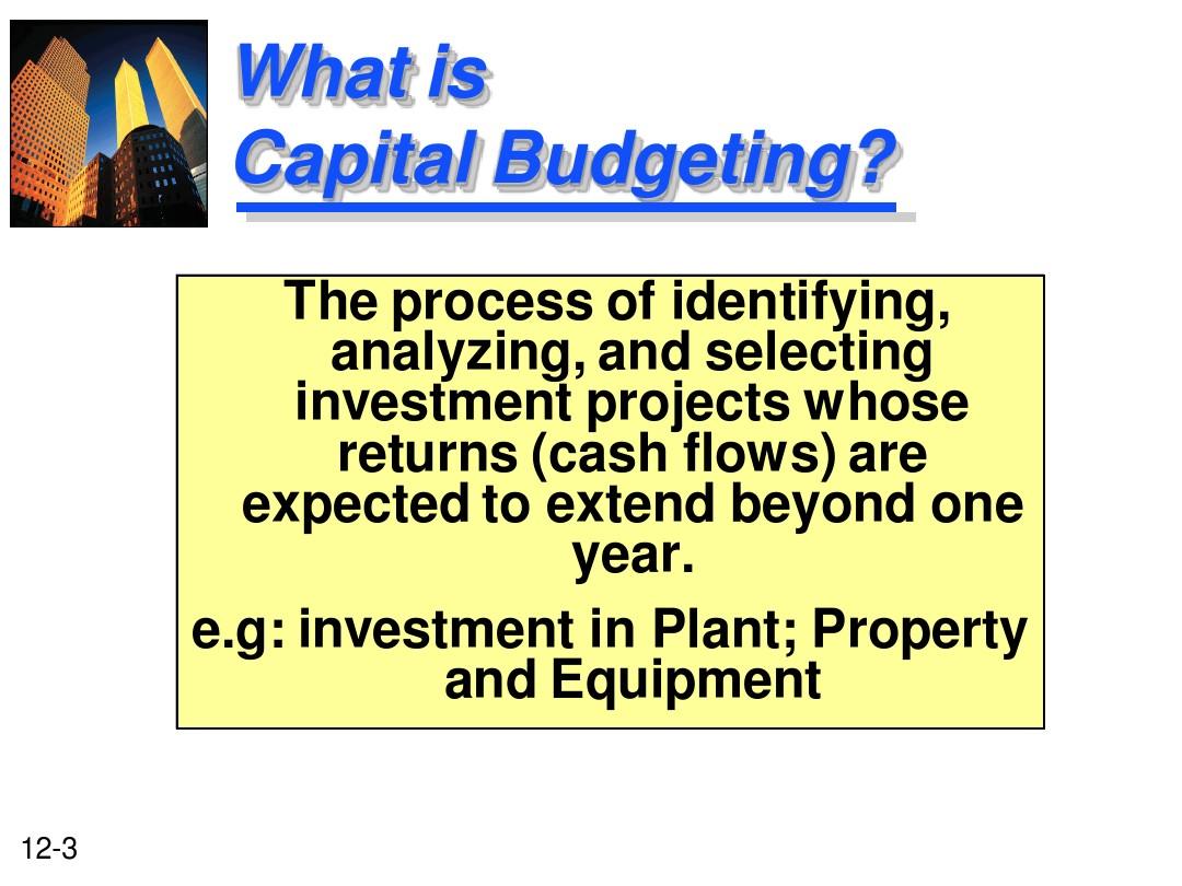 ch7 capital budgeting and estimation of cash flow