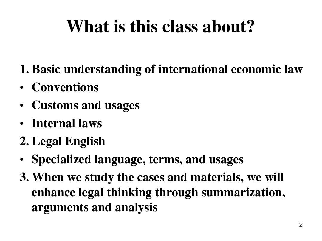 International Economic Law(consolidated version)1
