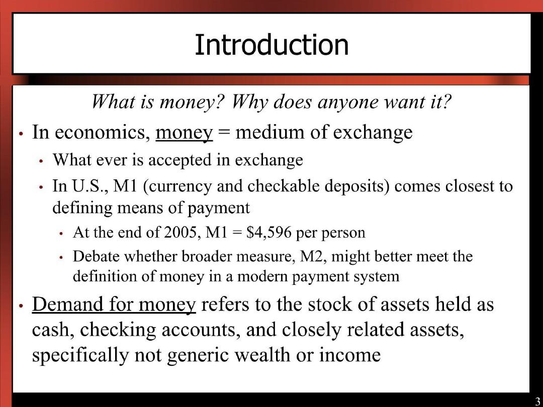 Chapter_15 The Demand for Money多恩布什宏观经济学(教学课件)PPT