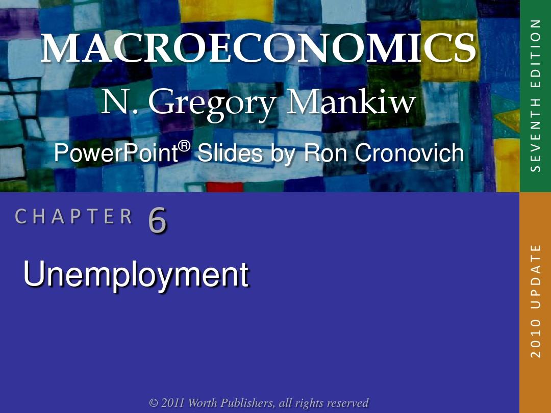 曼昆 宏观经济学 第七版 第六章 讲义