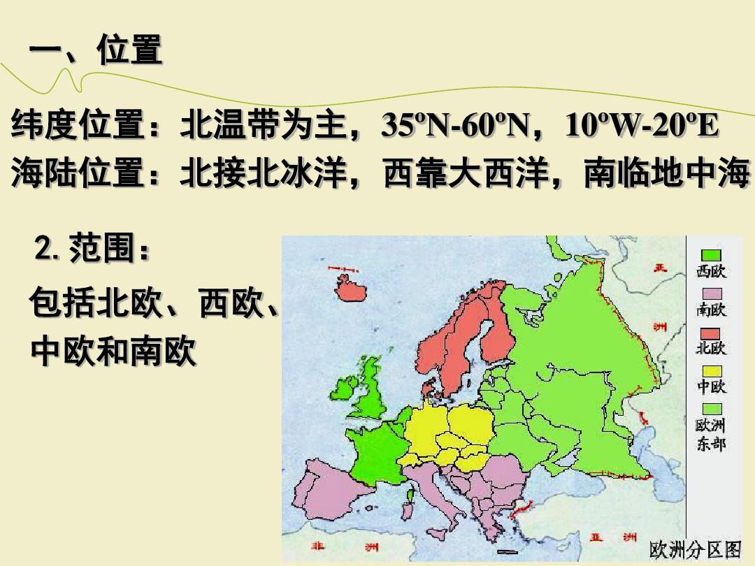 高中地理——世界地理——欧洲西部