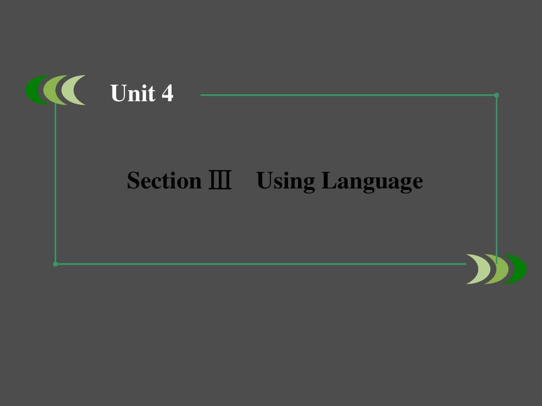 Unit4 Section3 Using Language课件 新人教版必修5