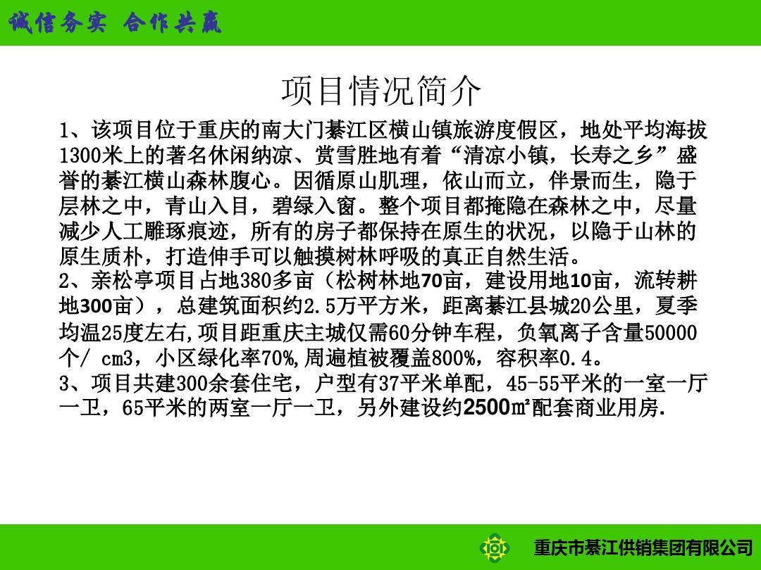 綦江供销集团对天台山房产公司股权收购方案