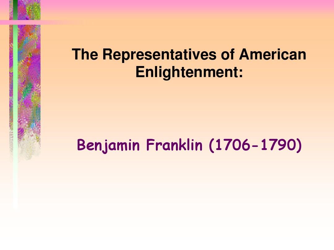 美国文学Benjamin_Franklin