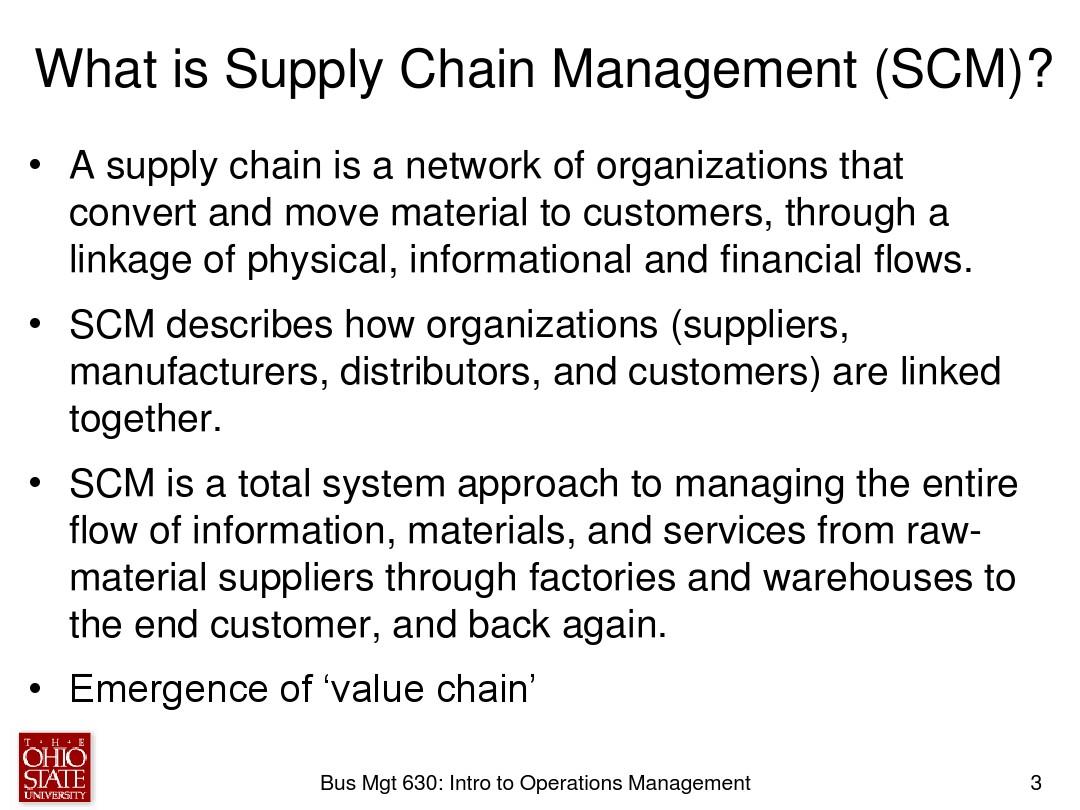Lecture 5 Supply Chain Mgt