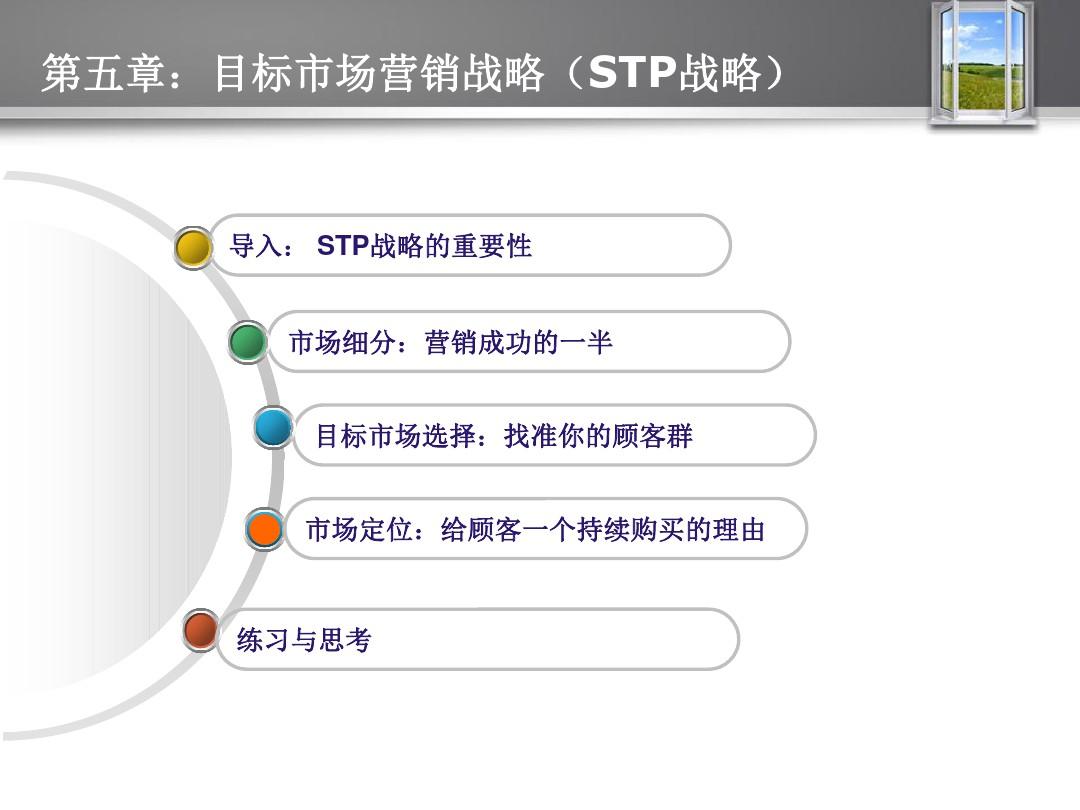 市场营销学之目标市场营销战略(STP战略) PPT
