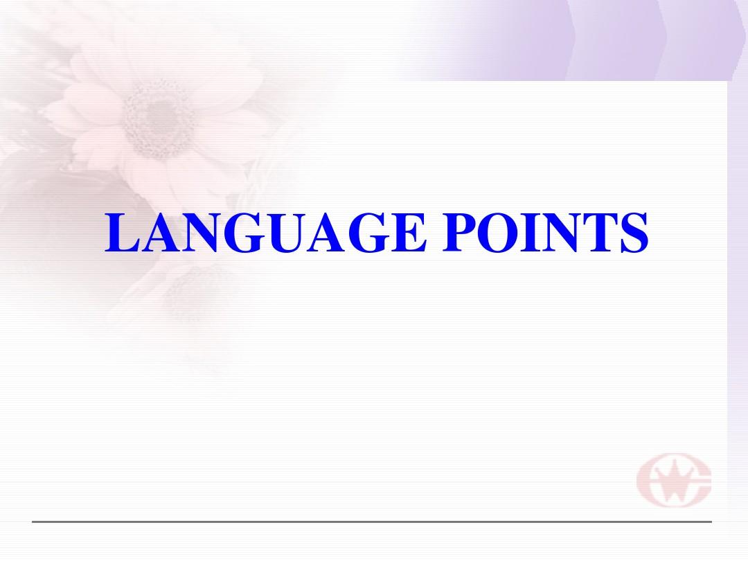 book6 unit1Language points