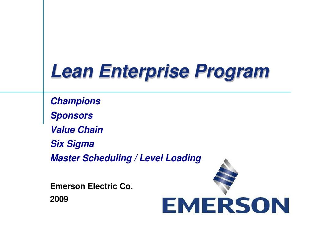 Lean Enterprise-2009