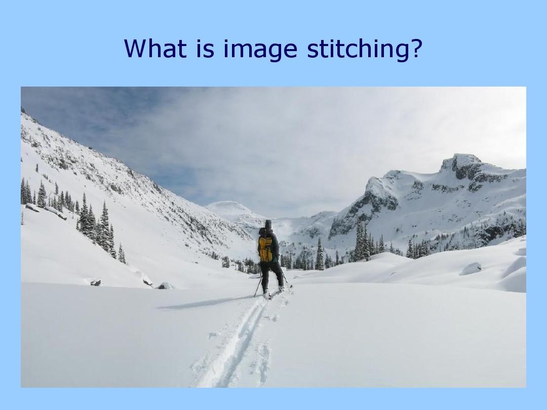 Image Stitching Introduction