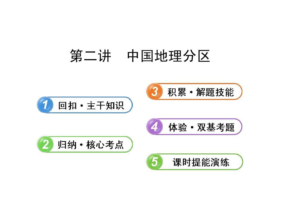 高中地理全程复习方略配套课件：4.2.2 中国地理分区(湘教版·浙江专用)