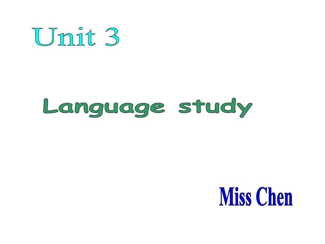 高二英语下册unit 3课件3