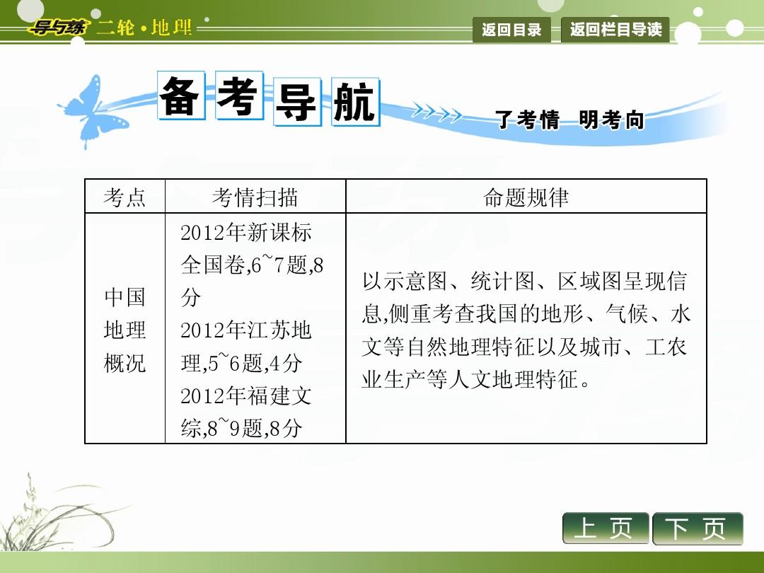 2013年高考地理二轮复习课件第2课时 中国地理