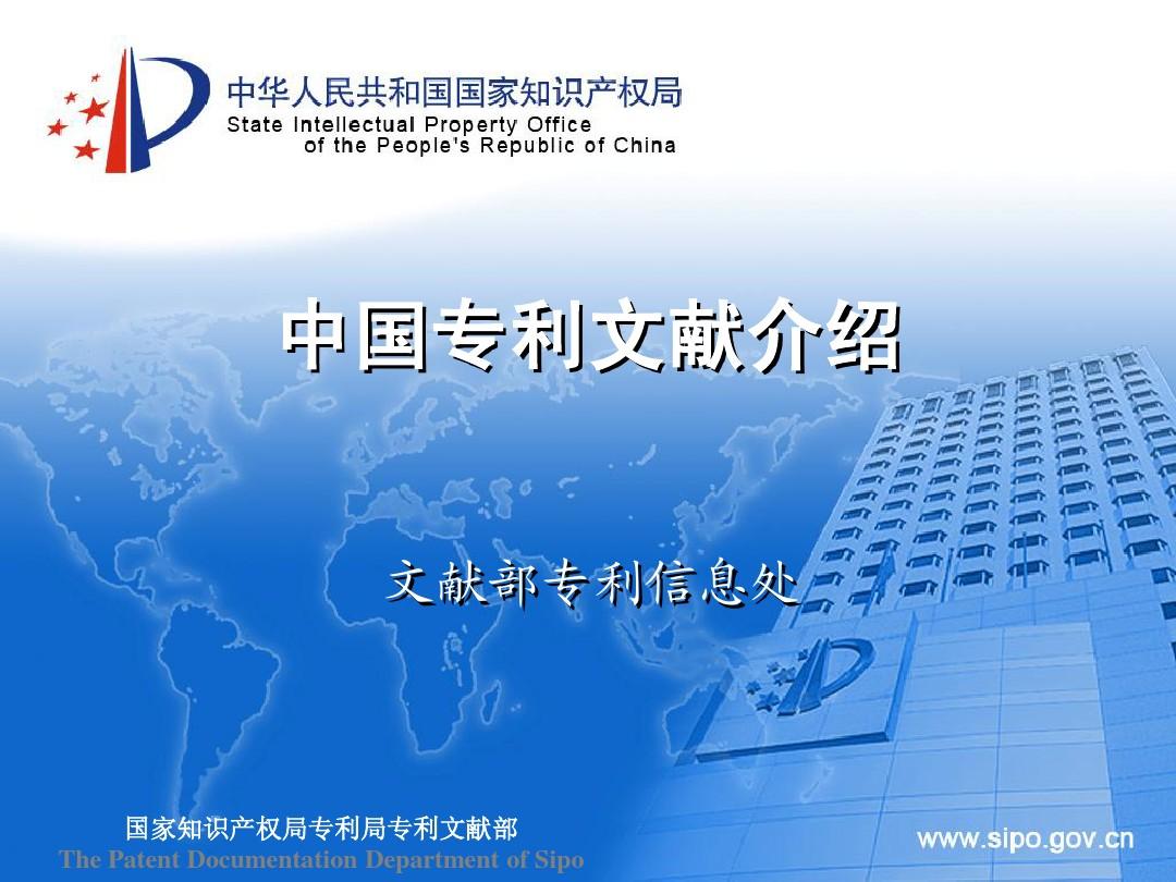 P2009中国专利文献介绍