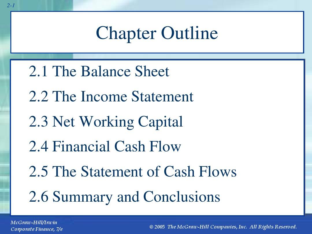 corporate finance Chapter 2