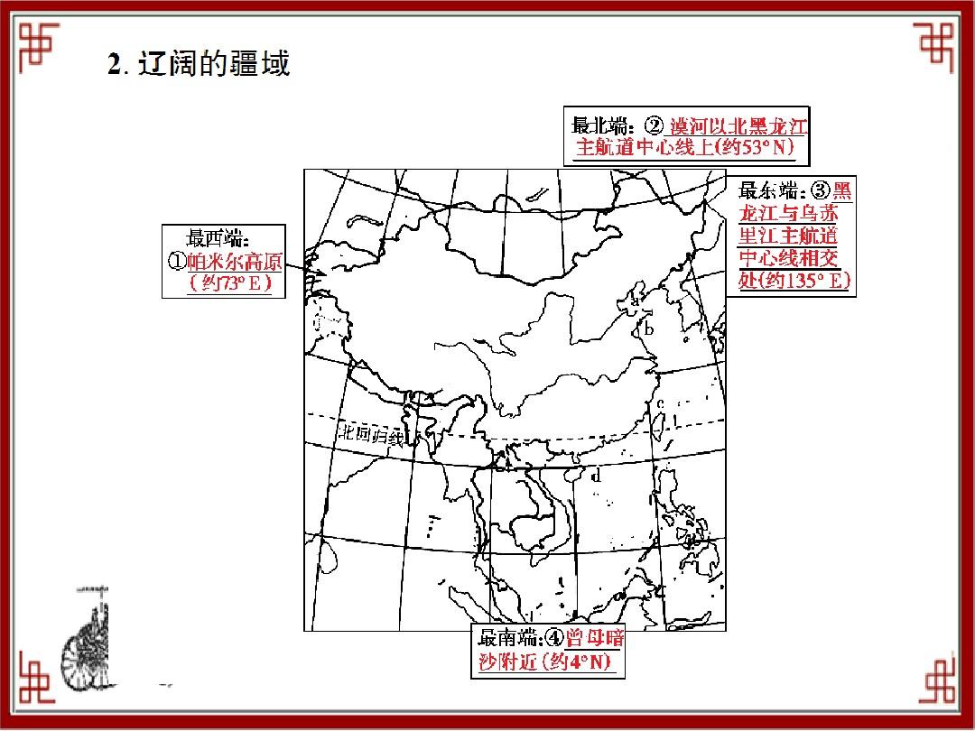 2018-2019年最新版本高考地理一轮总复习课件：中国自然地理(第1讲)PPT课件